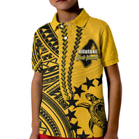 Cook Islands Aitutaki Polynesian Polo Shirt KID LT6 - Wonder Print Shop