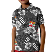 Hibiscus Fiji Polo Shirt KID Hawaii Style No.3 LT6 - Wonder Print Shop