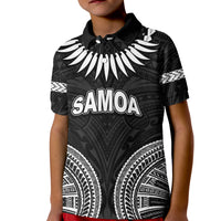 Custom Samoa Ula Nifo Tribal Polo Shirt KID White Style LT6 - Wonder Print Shop
