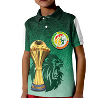 Senegal Football Champion Polo Shirt KID Green Style LT6 - Wonder Print Shop