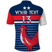 (Custom Text and Number) France Football The Blues Polo Shirt Les Bleus Le Champion 2022 World Cup LT13 - Wonder Print Shop