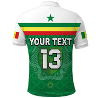 (Custom Text and Number) Senegal Polo Shirt 2022 Sporty Lions of Teranga Proud Football LT13 - Wonder Print Shop