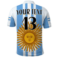(Custom Text and Number) Argentina Football Polo Shirt World Champions 2022 Dream Come True LT13 - Wonder Print Shop