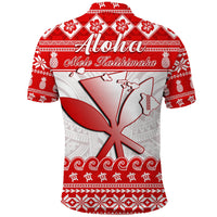 Christmas Hawaii Polo Shirt Kanaka Polynesian Santa Claus Mele Kalikimaka - Wonder Print Shop