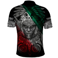 Custom Mexico Polo Shirt Warrior Eagle Aztec LT13 - Wonder Print Shop
