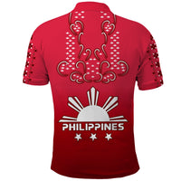 Philippines Polo Shirt Sun Filipino Red Barong LT13 - Wonder Print Shop