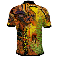 Custom Hei Tiki Maori Polo Shirt Fern Aotearoa Ta Moko Sun LT13 - Wonder Print Shop