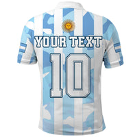 Custom Argentina Football Polo Shirt AFA Champions 2022 Sporty Style - Wonder Print Shop