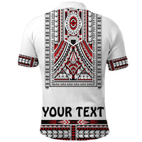Custom Polynesian Polo Shirt Dashiki With Polynesian Tattoo Royal Version - Wonder Print Shop