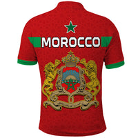 Morocco Football Polo Shirt Champions World Cup Soccer Proud LT13 - Wonder Print Shop