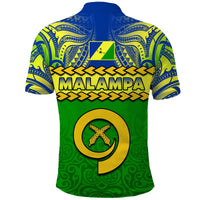 Malampa Province Polo Shirt Vanuatu Pig Tusk Polynesian Flag Style - Wonder Print Shop