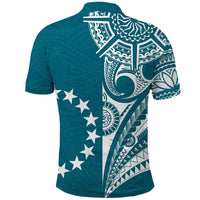 Cook Islands Tatau Polo Shirt Symbolize Passion Stars Version Blue LT13 - Wonder Print Shop