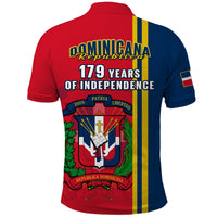 Dominican Republic Polo Shirt Happy 179 Years Of Independence - Wonder Print Shop