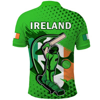 Ireland Cricket Polo Shirt Irish Flag Shamrock Sporty Style - Wonder Print Shop