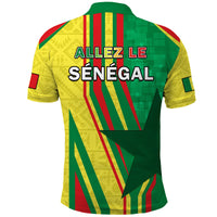 Senegal Football Polo Shirt Allez Les Lions Sporty Style - Wonder Print Shop