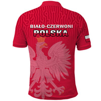 Poland Football Polo Shirt Polska Football 2022 Red - Wonder Print Shop
