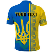 Custom Ukraine Unity Day Polo Shirt Folk Ukrainian Coat Of Arms - Wonder Print Shop
