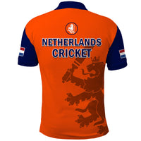 Netherlands Cricket Polo Shirt ODI Simple Orange Style - Wonder Print Shop