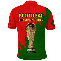 Portugal Football Polo Shirt Champions WC 2022 - Wonder Print Shop