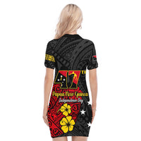 custom-personalised-papua-new-guinea-anniversary-polo-dress-47th-independence-day-since-1975