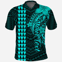 Custom Hawaii Polo Shirt Kakau Kanaka Maoli Combine Polynesian Shark Ver.04 - Wonder Print Shop