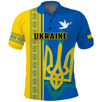 Ukraine Unity Day Polo Shirt Folk Ukrainian Coat Of Arms - Wonder Print Shop