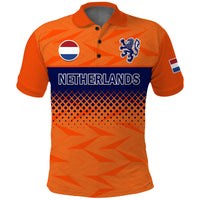 (Custom Text And Number) Netherlands Football Polo Shirt Holland Football 2022 - Wonder Print Shop