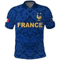 France Football Polo Shirt Elegant Lily World Cup Les Bleus Le Champion LT13 - Wonder Print Shop