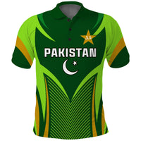 (Custom Text and Number) Pakistan Cricket Polo Shirt Green Shaheens Champion LT13 - Wonder Print Shop