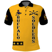 Custom Buffalo Soldiers Polo Shirt Motorcycle BSMC Club LT13 - Wonder Print Shop