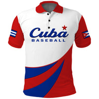(Custom Text And Number) Cuba Polo Shirt 2023 Baseball - Wonder Print Shop