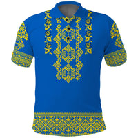 Custom Ukraine Polo Shirt Yellow Ukrainian Folk - Wonder Print Shop