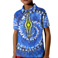 Custom African Polo Shirt Tie Dye Blue Fashion LT13 - Wonder Print Shop