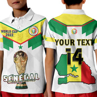 (Custom Text And Number) Senegal Football Polo Shirt Champions WC 2022 - Wonder Print Shop