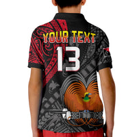 Custom Text and Number Papua New Guinea Polo Shirt Raggiana Birds Of Paradise Happy 47th Independence Day LT13 - Wonder Print Shop