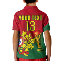 (Custom Text and Number) Portugal Football Polo Shirt Campeao Football 2022 Proud LT13 - Wonder Print Shop