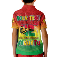 Custom Vanuatu Polo Shirt Independence Day 42nd Anniversary Yumi Yumi Yumi LT13 - Wonder Print Shop