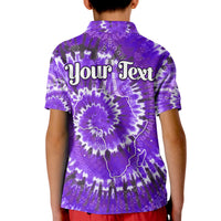 Custom African Polo Shirt Tie Dye Purple Fashion LT13 - Wonder Print Shop