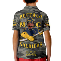 Custom Buffalo Soldiers Polo Shirt KID Camouflage Unique LT13 - Wonder Print Shop