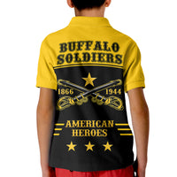 (Custom Text and Chapter) Buffalo Soldiers Polo Shirt KID Since 1866 BSMC Anniversary LT13 - Wonder Print Shop