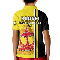 Brunei Polo Shirt Happy Independence Day With Coat Of Arms - Wonder Print Shop
