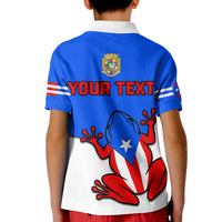 Custom Puerto Rico Polo Shirt KID Coqui Frog Simple Style - Wonder Print Shop