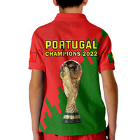 Portugal Football Polo Shirt Champions WC 2022 - Wonder Print Shop