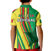 Senegal Football Polo Shirt Allez Les Lions Sporty Style - Wonder Print Shop