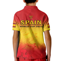 Spain Football Polo Shirt KID La Roja Football 2022 - Wonder Print Shop