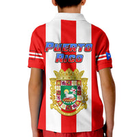 Puerto Rico Polo Shirt KID Coat Of Arms Mix Flag - Wonder Print Shop