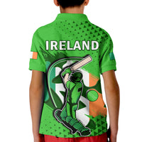 Ireland Cricket Polo Shirt KID Irish Flag Shamrock Sporty Style - Wonder Print Shop