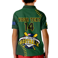 (Custom Text And Number) Australia Baseball Polo Shirt 2023 Go Aussie - Wonder Print Shop