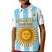 Argentina Football Polo Shirt FIFA 2022 World Cup Champions LT13 - Wonder Print Shop