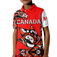 Canada Haida Polo Shirt Maple Leaf Canadian LT13 - Wonder Print Shop